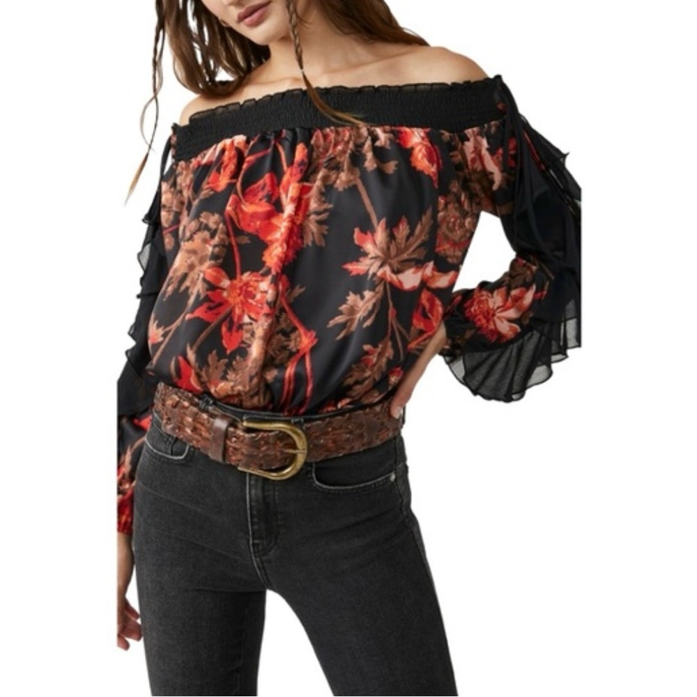 FREE PEOPLE Born To Love Bodysuit / Midnight Combo XS New With Tags